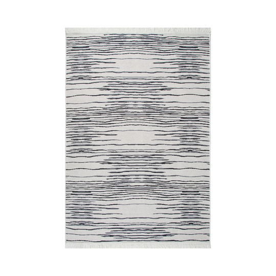 Dalin Flatweave Cotton Grey/Black Rug