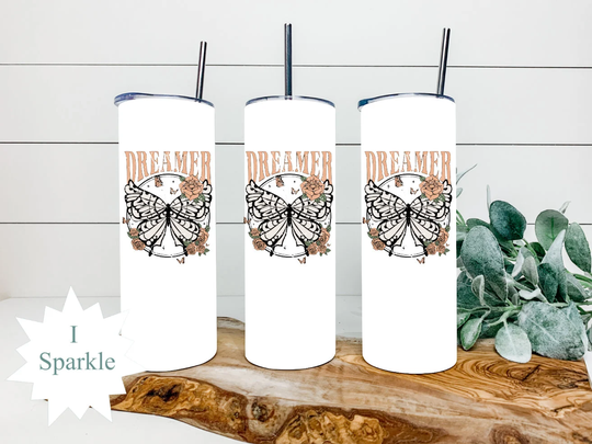 Dreamer Drinkware Tumbler - Wine Glass, Coffee Mug, Skinny Or 20Oz Glass