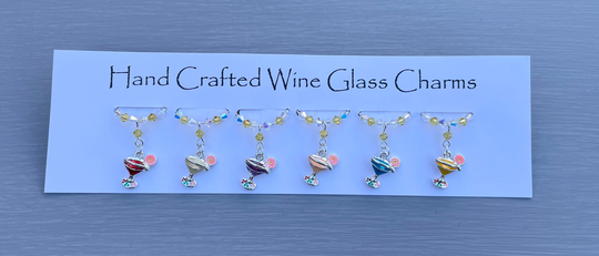 Cocktail Wine Glass Charms