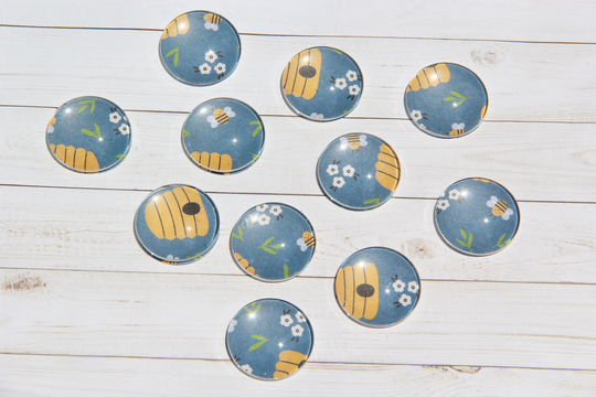 Bee Magnets - Honey Summer Set Of 6 Lover Gift Fridge