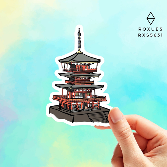 Seiganto-Ji Sticker, Travel Monuments Laptop Decal Water Bottle Sticker