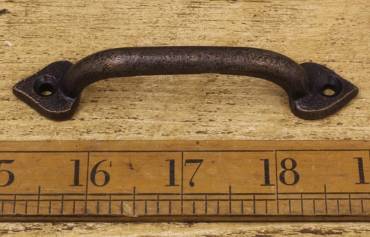 Copper Spearhead Cast Iron Pull Handle 100mm Rustic Wrought Industrial Drawer Knob Pack Of 1 Or 10