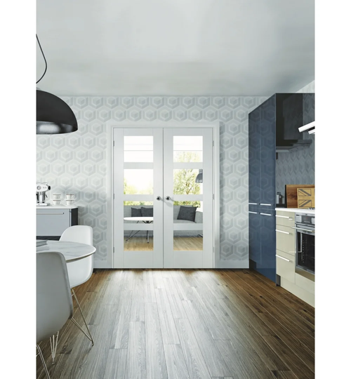 Internal White Primed Shaker with Clear Glass
