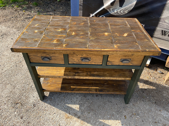 Rustic Farmhouse Kitchen Island