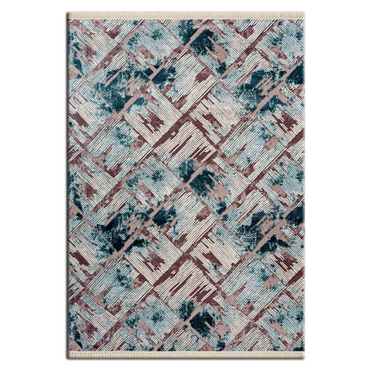 Santini Flatweave Grey/Blue/Beige Rug