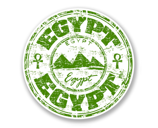 2 X 10cm Egypt Map Vinyl Stickers - Egyptian Africa Travel Adventure World Location Country Decal Luggage Laptop Gift Sticker #5778