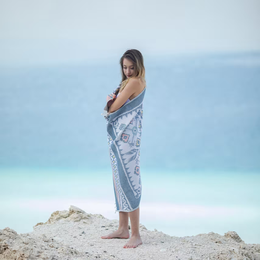 Lucca Turkish Beach & Pool Towel, Thin Beach Towels, Towels, Towel