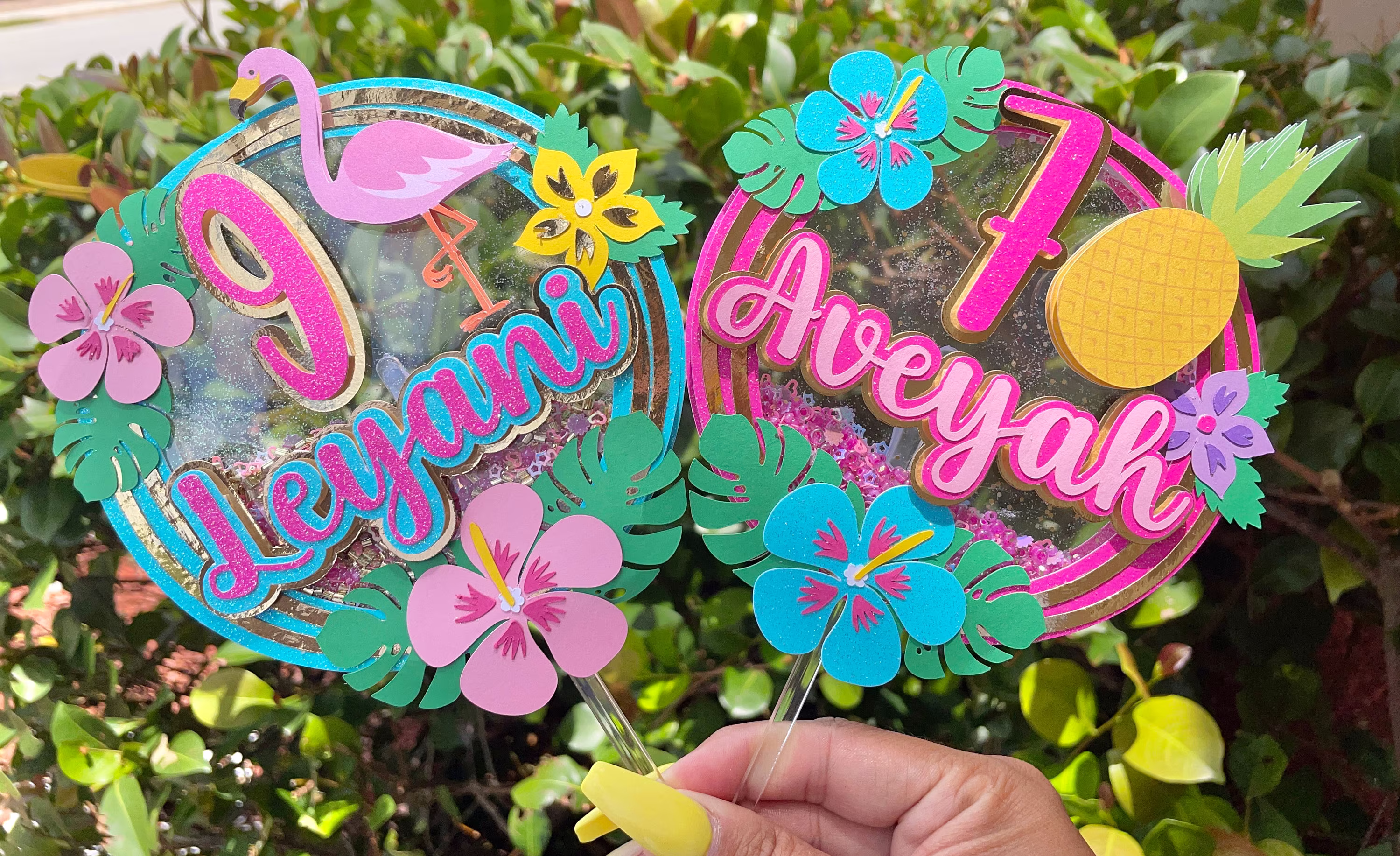 Luau Party Shaker Topper/ Tropical Party/ Hawaiian