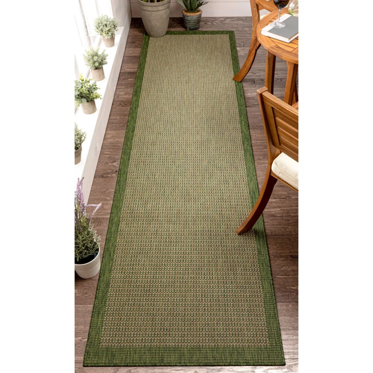 Medusa Odin Flatweave Green/Beige Indoor/Outdoor Rug