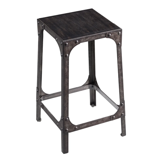 Dasia Industrial Gathering 61.59cm Bar Stool
