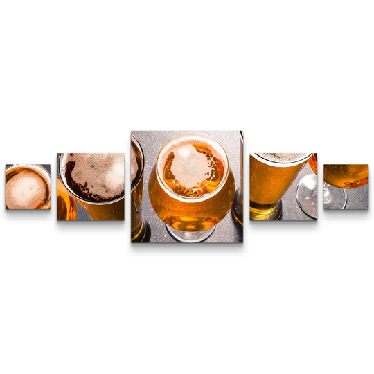 Beer Glasses Photographic Print Multi-Piece Image on Canvas