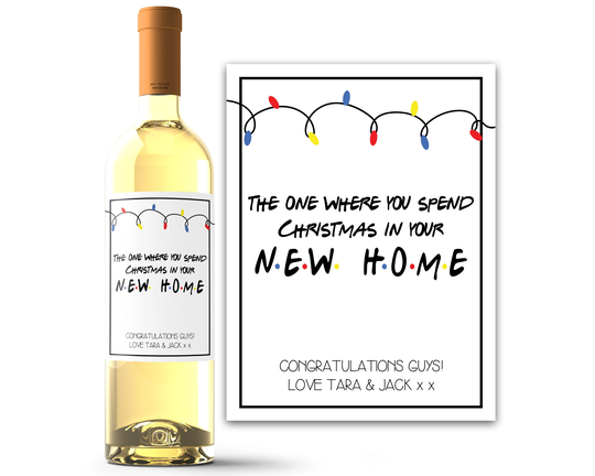 First Christmas New Home - Gift Housewarming For Best Friend Personalized