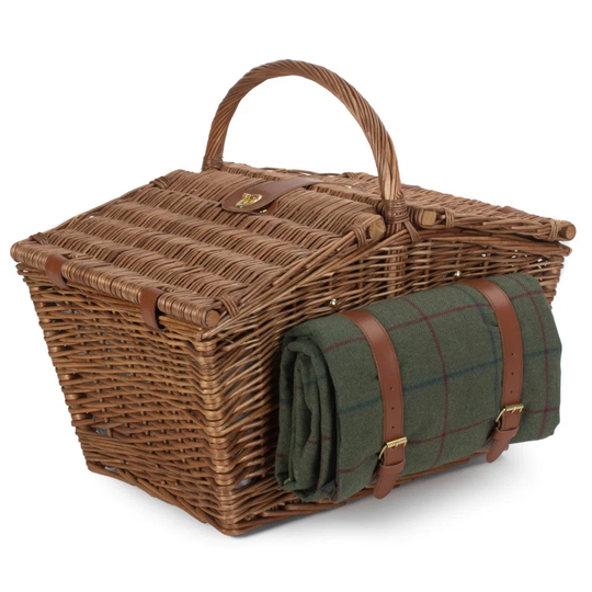 Tweed Picnic Basket