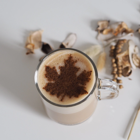 Autumn Leaf Coffee Stencil