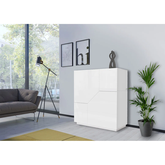 ALIEN Highboard 100 Glossy White