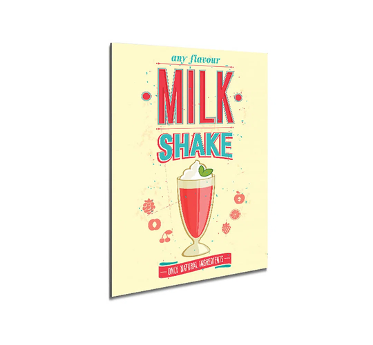 Milk Shake Metal Print