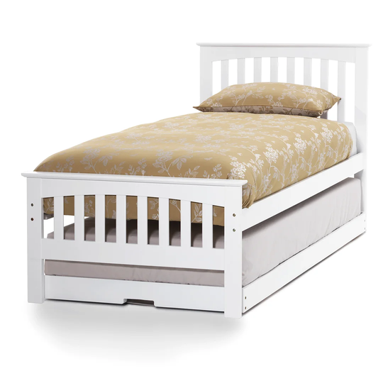 Ombersley Single (3') Solid Wood Guest Bed with Trundle