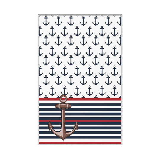 Aptos Power Loom Black/Red/Blue Rug