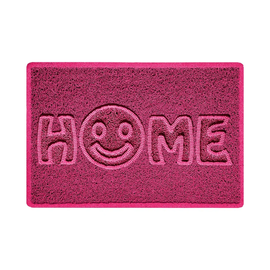 Home Smiley Embossed Doormat