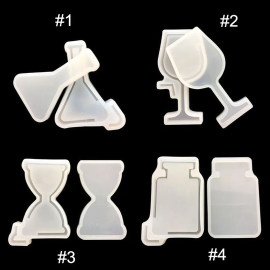 Wine Glass Sad Clock Measuring Cup Mold Diy Fondant Chocolate Cake Biscuit Silicone Decoration Modeling Tool Handmade Silicone Mold