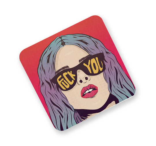 Personalised High Gloss Square Fridge Magnet, Custom Whiteboard Gift, Funky Cool Woman
