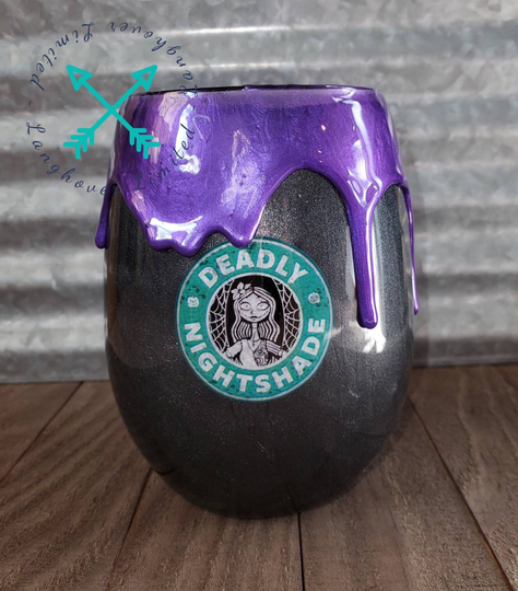 Halloween Themed Wine Glass