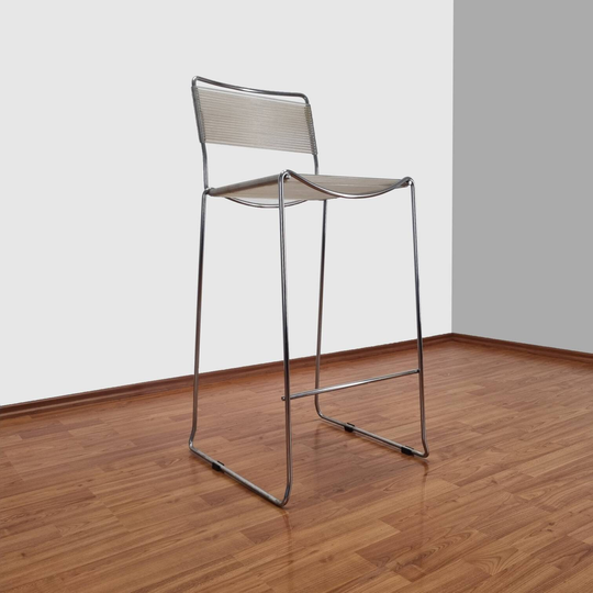 Mid Century Modern Spaghetti Bar Stol, Giandomenico Bellotti, Italy, 80S