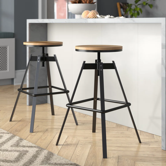 Kamena Height Adjustable Swivel Bar Stool