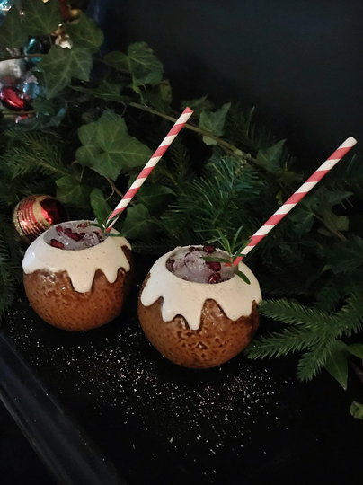 Christmas Pudding Cocktail Mug Gift Set