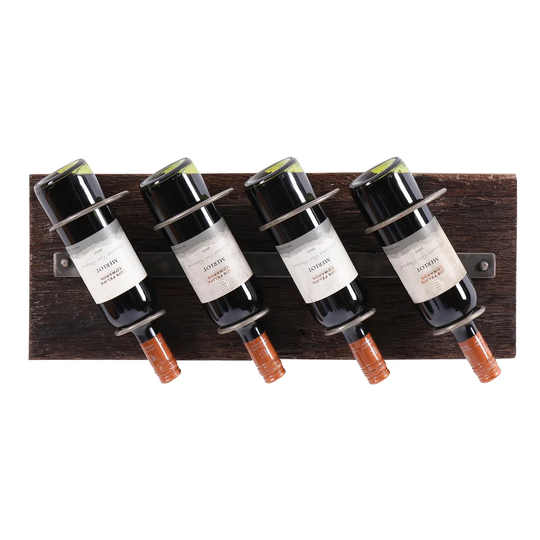 Annalise 4 Bottle Wall Mounted Wine Rack