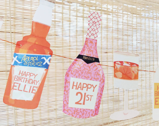 21st Birthday Decorations - Italian, Spritz Themed Party Decoration