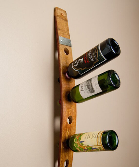 Banded 6 Bottle Wall Wine Rack