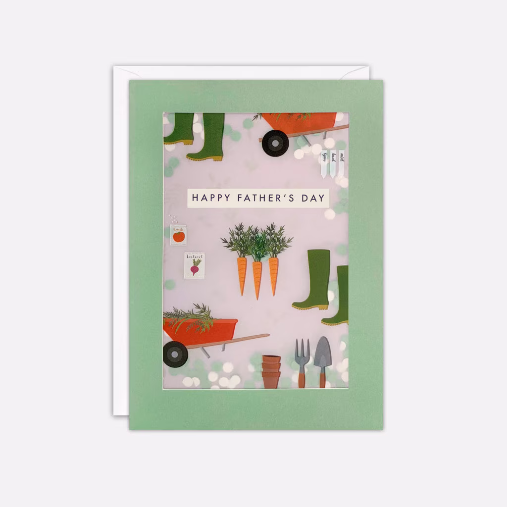 Gardening Father's Day Card With Paper Confetti - Shakies By James Ellis