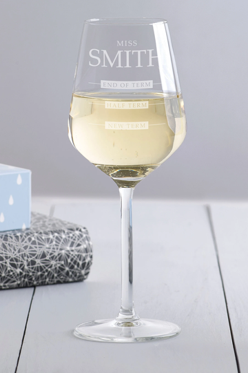 Personalised Wine Glass, Engraved, Gift Ideas, Gifts For Teachers, Name, Wine, Teachers | End Of Term