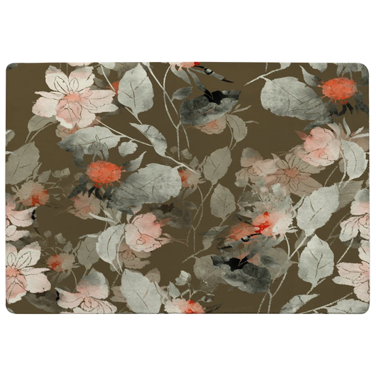 Fournier Imprint Fantastic Paint Bouquet Designer Shaggy Grey/Red Rug