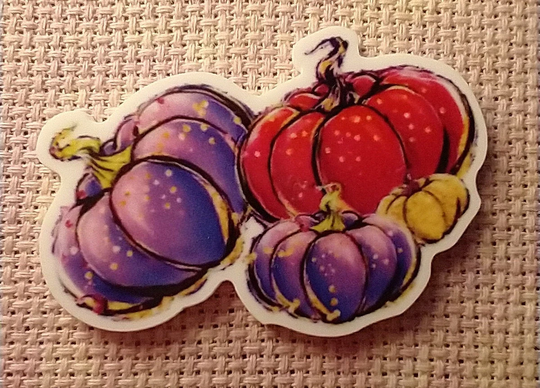 Colorful Pumpkins Needleminder, Halloween, Fall, Autumn