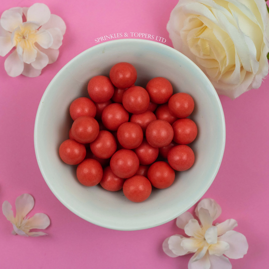 Red Chocolate Balls | 20mm Sprinkles Cupcake/Cake Decorations