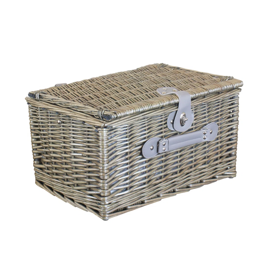 4 Person Checked Chiller Picnic Basket
