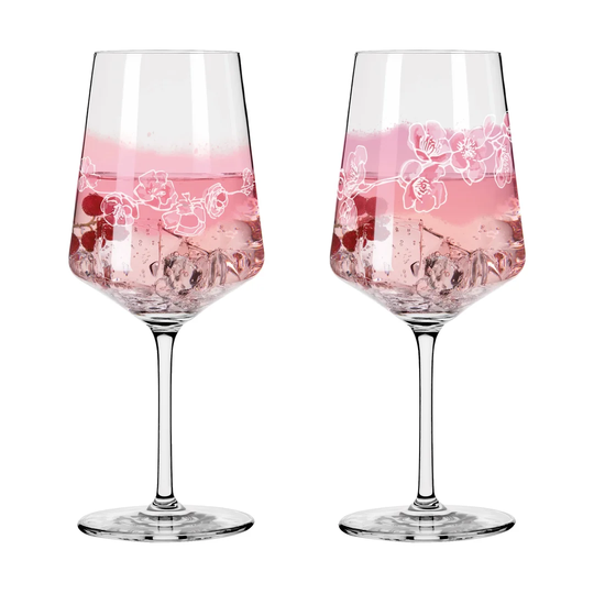 Sommersonett 2 Piece 544ml Lead Free Crystal All Purpose Wine Glass Set