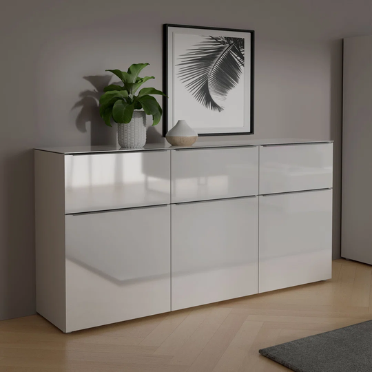 Dudelange 180 Cm Wide 3 Drawer Sideboard