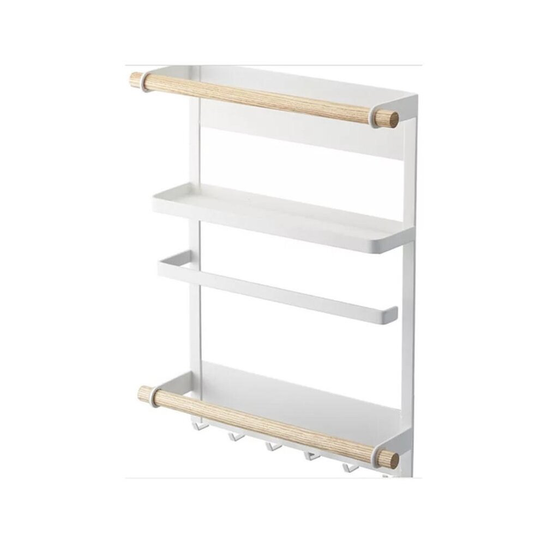 Magnetic Refrigerator Fridge Sidewall Paper Towel Holder Storage Rack Shelf Kitchen Organizer Space Saver