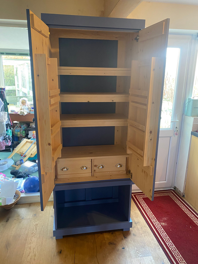 The Hinkley Handcrafted Bespoke Custom Made To Order Pantry Larder Kitchen Cupboard Storage