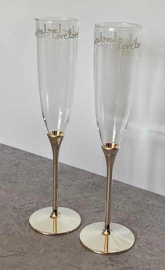 Kate Spade Toasting Champagne Flutes