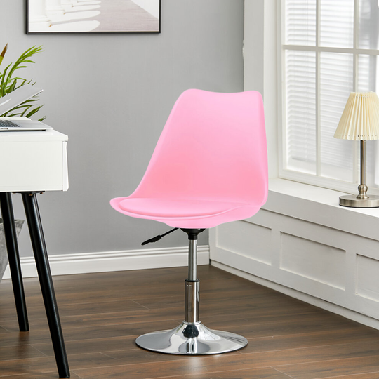 (Pink) Kitchen Bar Stools Swivel Chair Beauty Salon Chair