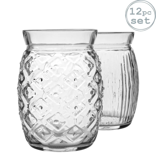 Sweet and Sour Cocktail 12 Piece Glass Assorted Glassware Set