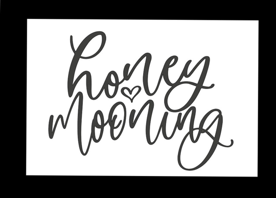 Honeymoon Decal, Wedding Honeymoon, Bride, Groom, Wife, Husband