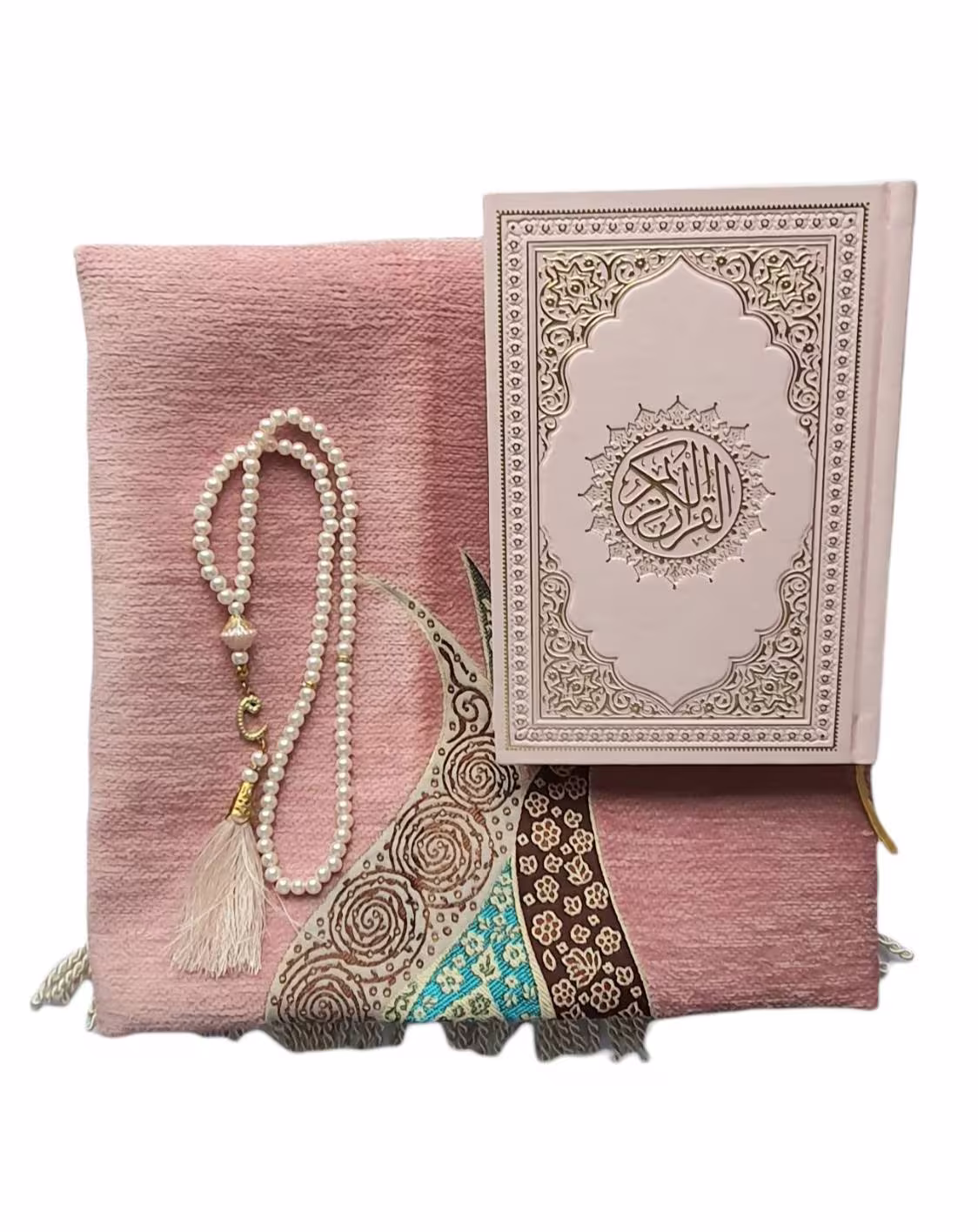 English Arabic Language Quran Thick Prayer Rug +Tasbeeh | Islamic Gifts Sejadah Muslim Prayer Mat Muslim Eid