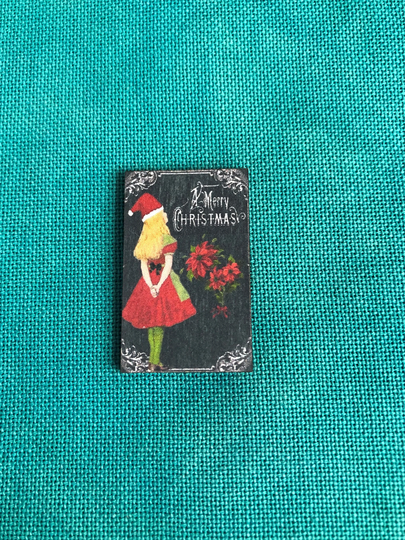 Merry Wonderland Christmas | Wooden Needle Minder Cover