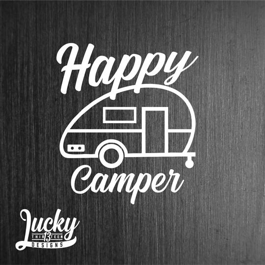 Happy Camper Vinyl Decal