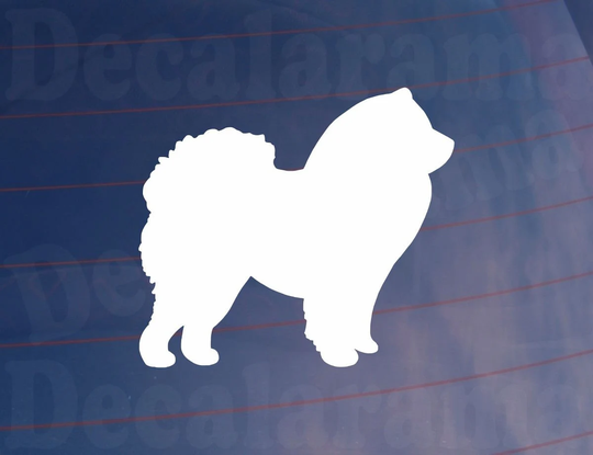 Car Sticker Chow Silhouette Funny Novelty Cute Van Window Bumper Boot Door Dog Decal